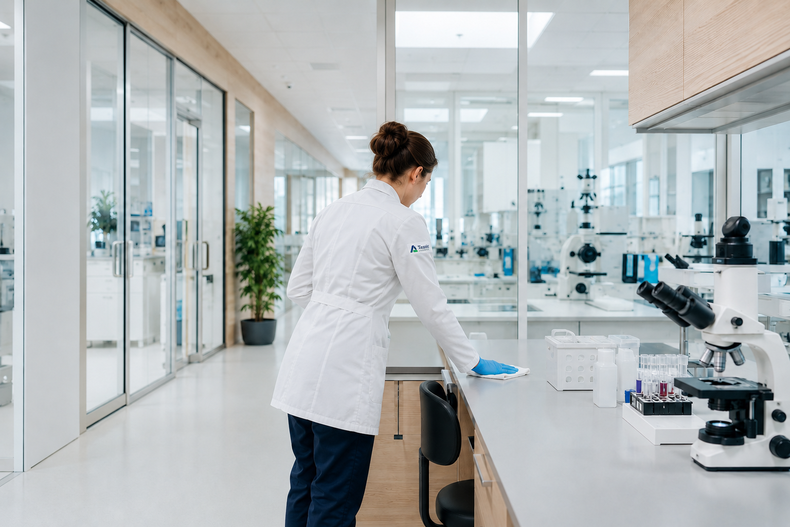 Metodisk rengøring i hospital og laboratorium