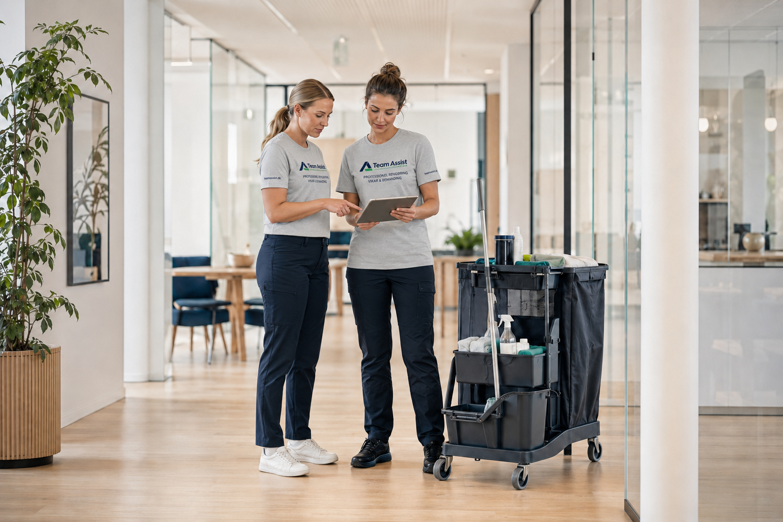 Team Assist koordinerer rengøringspersonale